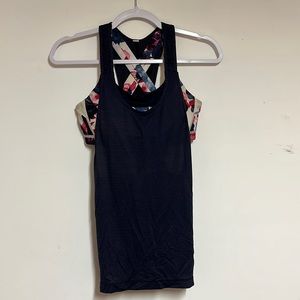 Lululemon No Limits sports bra shirt top, size 6